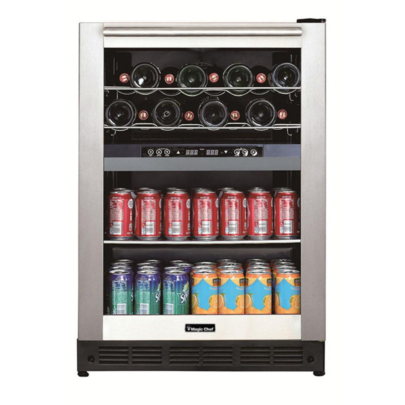 Magic Chef Dual Zone Built-In Wine and Beverage Cooler - BTWB530ST1