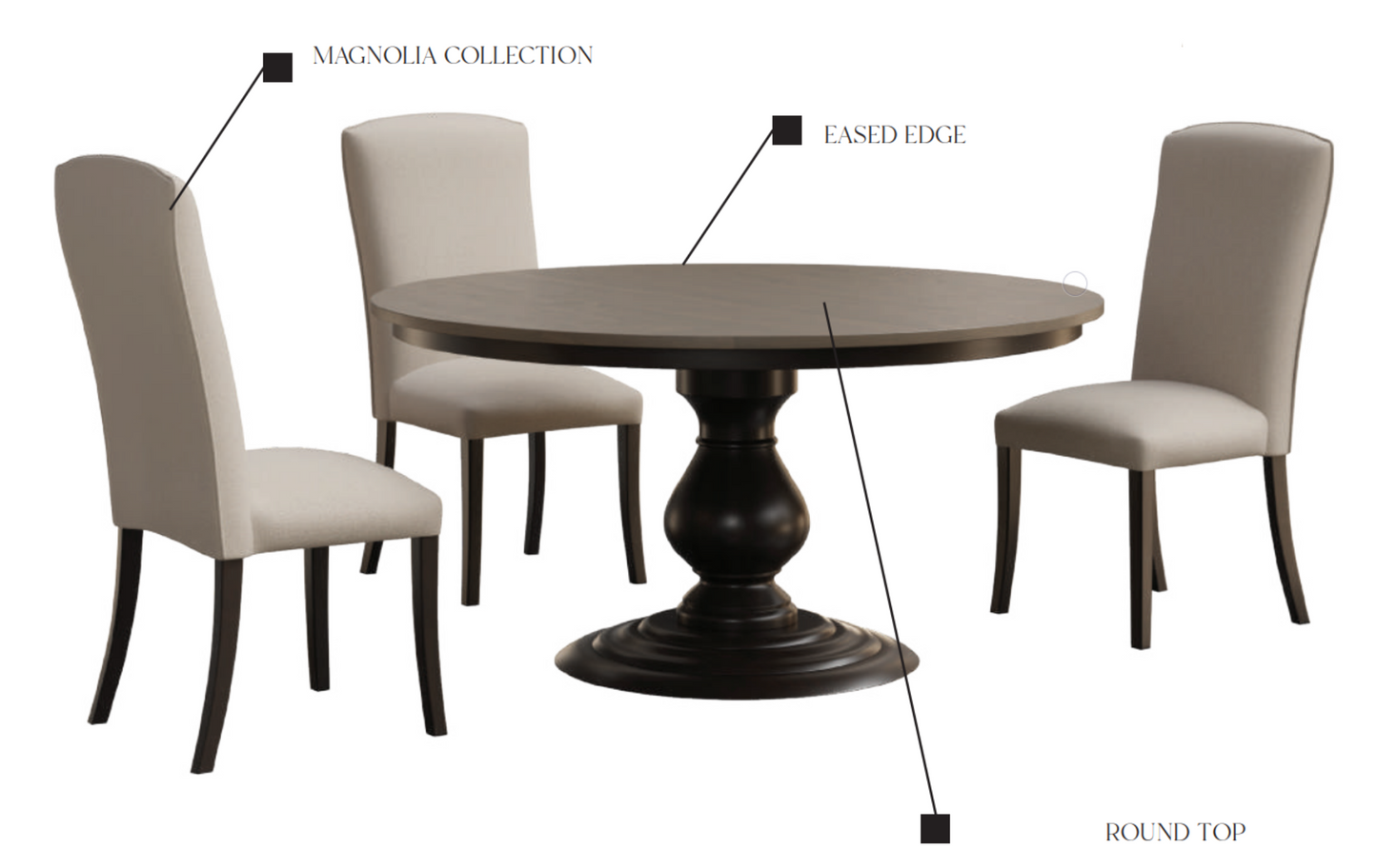 QW Amish Magnolia Table - 118K-MAGNOLIA