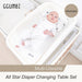 GGUMBI All Star Wood Baby Crib Full Set Baby Crib + Mattress + Cushion Guard 3P + Water Proof Pad + Diaper Changing Table Set - Gumb-Cribset