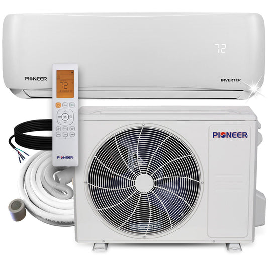 Pioneer EStar 24,000 BTU 21 SEER2 Ductless Mini-Split Inverter++ Energy-Star Air Conditioner Heat Pump System Full Set 230V - WYS024GMFI22RL-10
