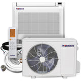 Pioneer 12,000 BTU 21.5 SEER Floor Console Mini-Split Air Conditioner Heat Pump System with 10 ft. Line Sets - FYB012GMFILCAD-10