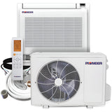 Pioneer 12,000 BTU 21.5 SEER Floor Console Mini-Split Air Conditioner Heat Pump System with 16 ft. Line Sets - FYB012GMFILCAD-16