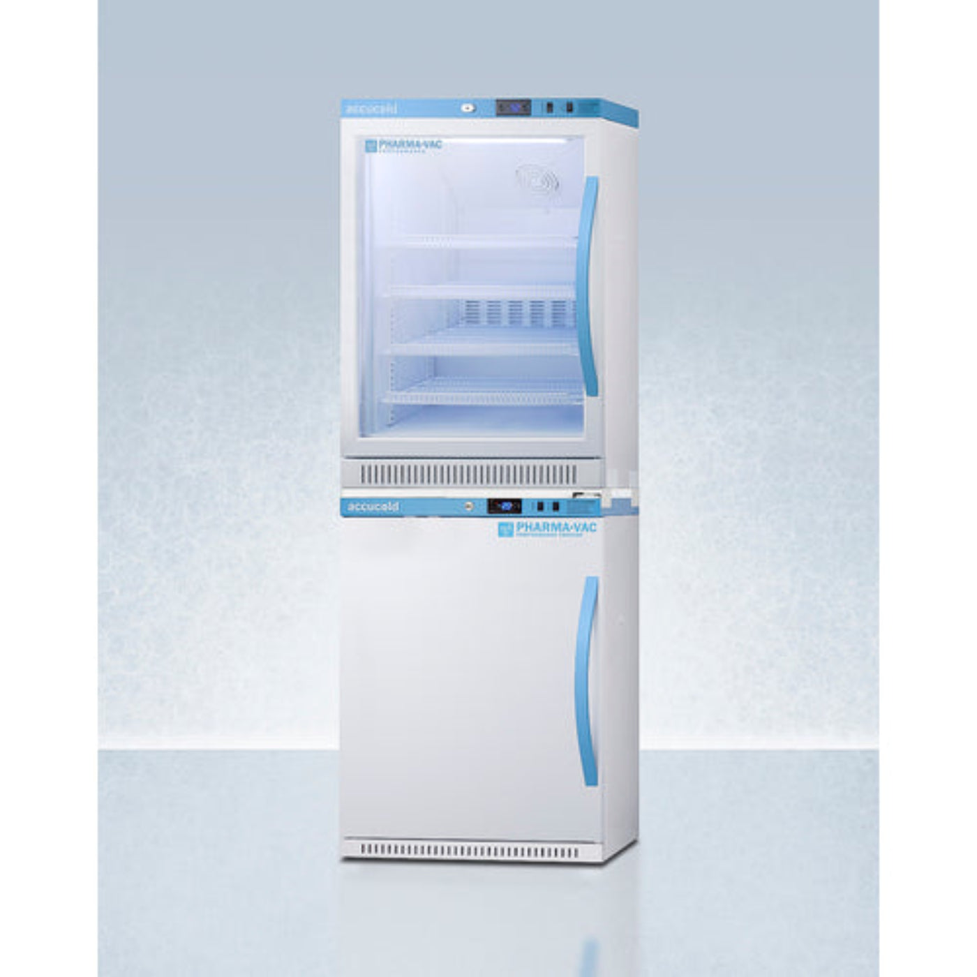 Accucold - 24" Wide Performance Series All-Refrigerator/All-Freezer Combination - ARS6PV-AFZ5PVBIADASTACKLHD