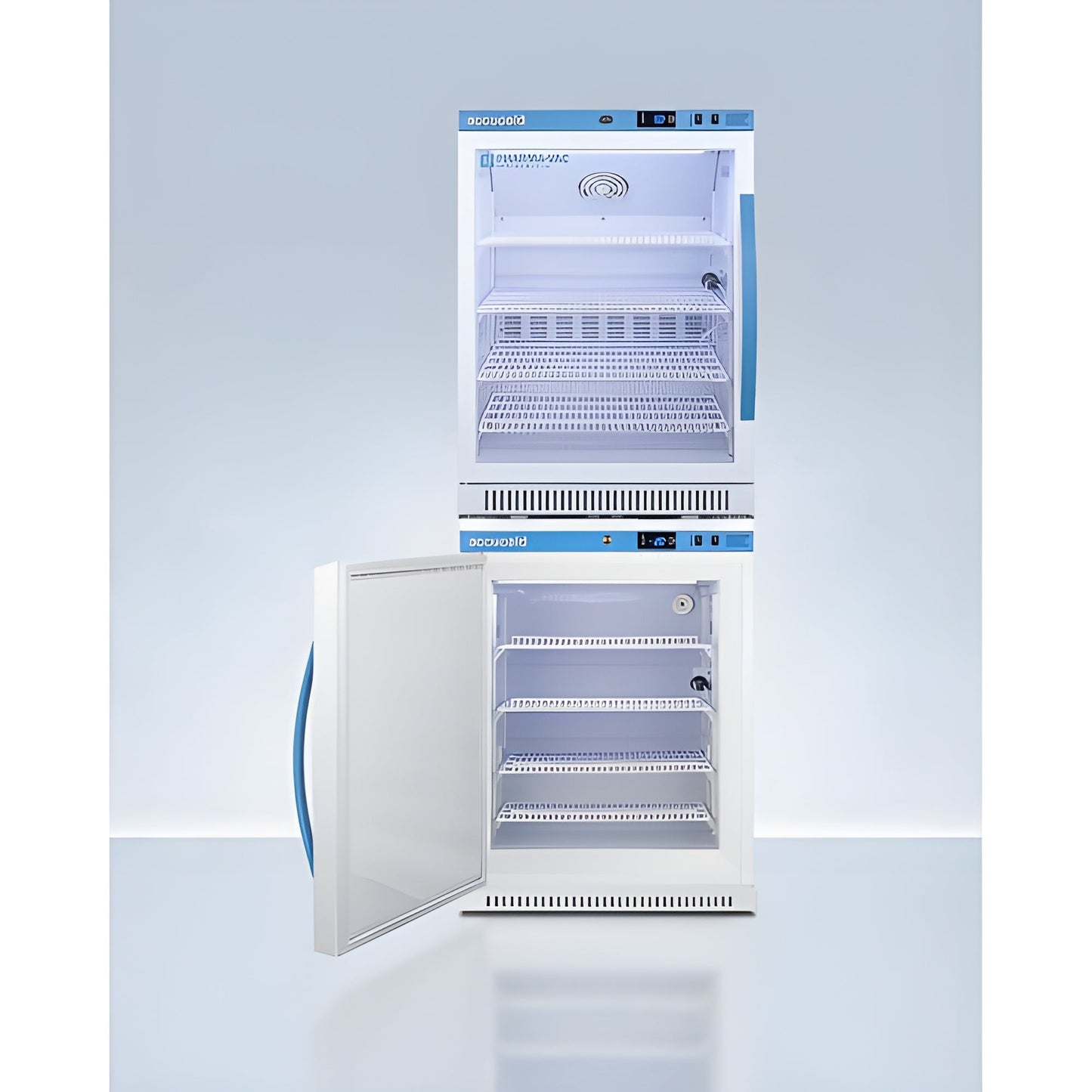 Accucold Summit 24" Wide Performance Series All-Refrigerator/All-Freezer Combination - ARG6PV-AFZ5PVBIADASTACKLHD
