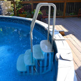 Main Access iStep Above Ground Pool Entry Steps Ladder w/ LED Light + 2 Weights - 59347