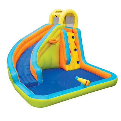 Banzai Splash 'N Blast Kids Backyard Inflatable Water Slide Park - 182401