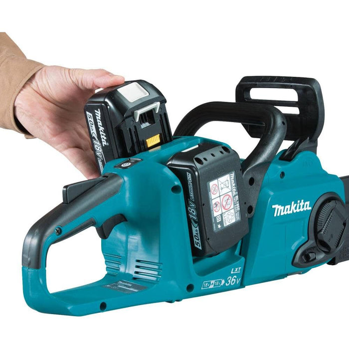 Makita 36V 18V X2 LXT Brushless 14" Chain Saw Kit with 4 Batteries - XCU03PT1