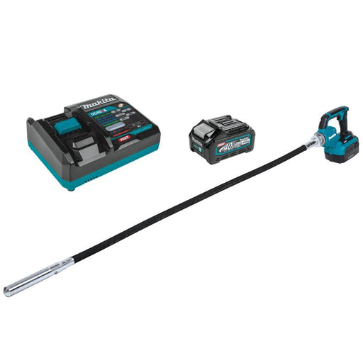 Makita 40V Max XGT Brushless Cordless 5‑1/2' Concrete Vibrator Kit 4.0 Ah - GRV01M1