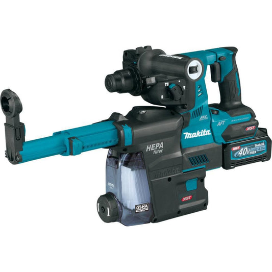Makita 40V Max XGT️ Rotary Hammer Kit 1-1/8In AVT with Dust Extractor - GRH01M1W