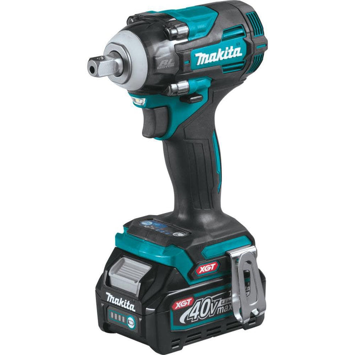 Makita 40V MAX XGT Brushless Cordless 4-Speed 1/2 In. Sq. Drive Impact Wrench Kit w/ Detent Anvil 2.5Ah - GWT05D