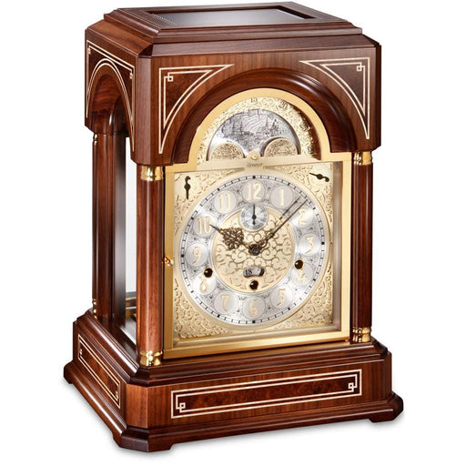 Kieninger Belcanto Mantel Clock, Mozart Chimes, 9 Bells, Walnut, Ltd 500 - MM 1705-22-01b