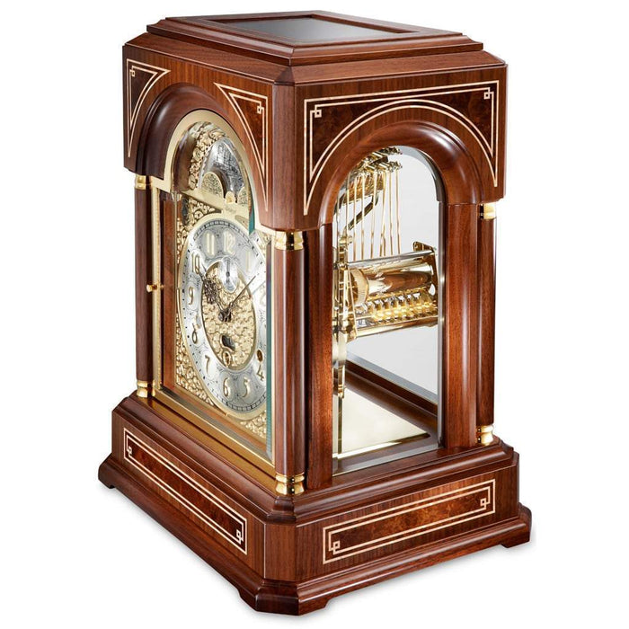 Kieninger Belcanto Mantel Clock, Mozart Chimes, 9 Bells, Walnut, Ltd 500 - MM 1705-22-01b