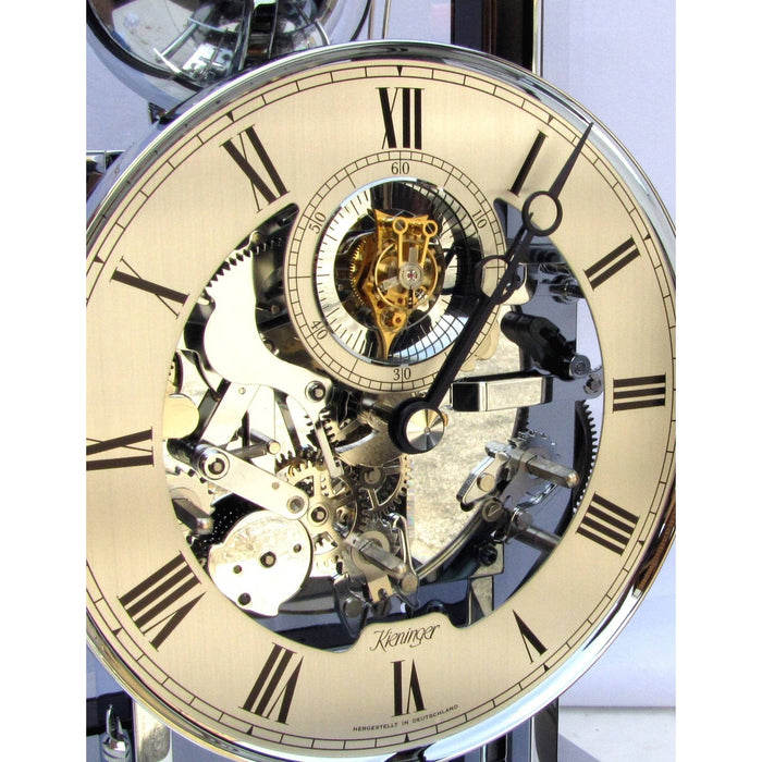 Kieninger 250 Tourbillon Bells Mantel Clock, Triple Chimes, Ebony, Ltd - MM 1713-57-01