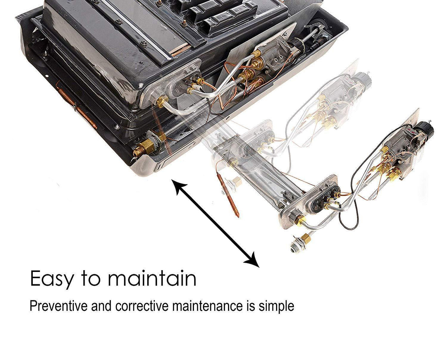Martin 20000 BTU Direct Vent Thermostatic Built-In Natural Gas Wall Heater Furnace New - MDV20VN