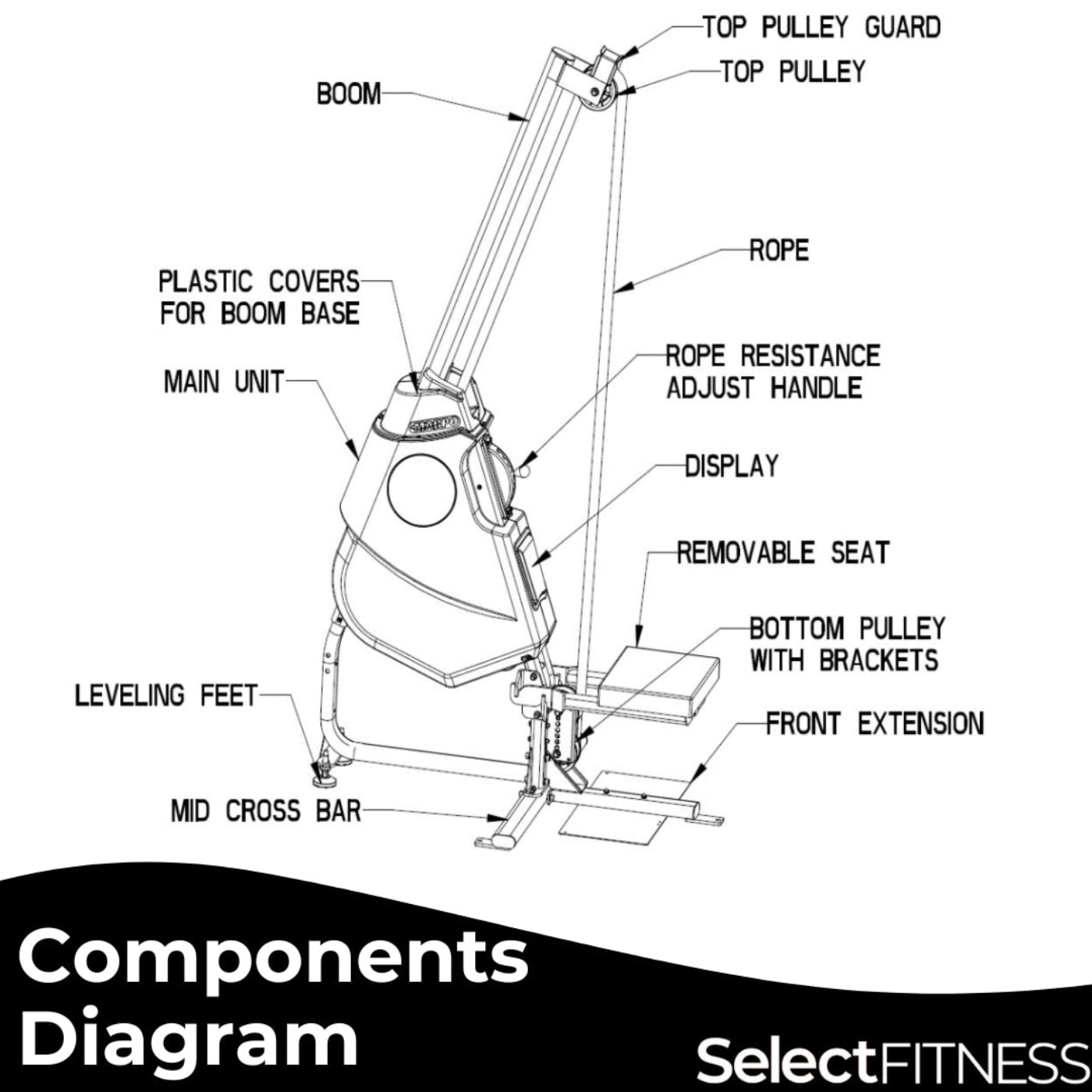 Marpo VLT Compact Rope Trainer Machine - MKVLT