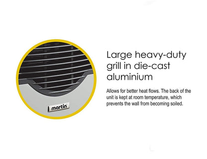 Martin 20000 BTU Direct Vent Thermostatic Built-In Natural Gas Wall Heater Furnace New - MDV20VN