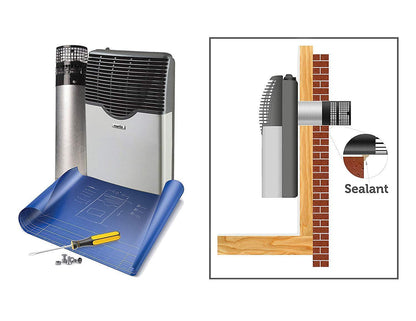 Martin 20000 BTU Direct Vent Thermostatic Built-In Natural Gas Wall Heater Furnace New - MDV20VN