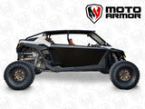 Moto Armor Polaris RZR PRO XP 4/Turbo R4/Pro R 4 Seat Aluminum Doors (2020+) - MA-RZPRO4-BLK