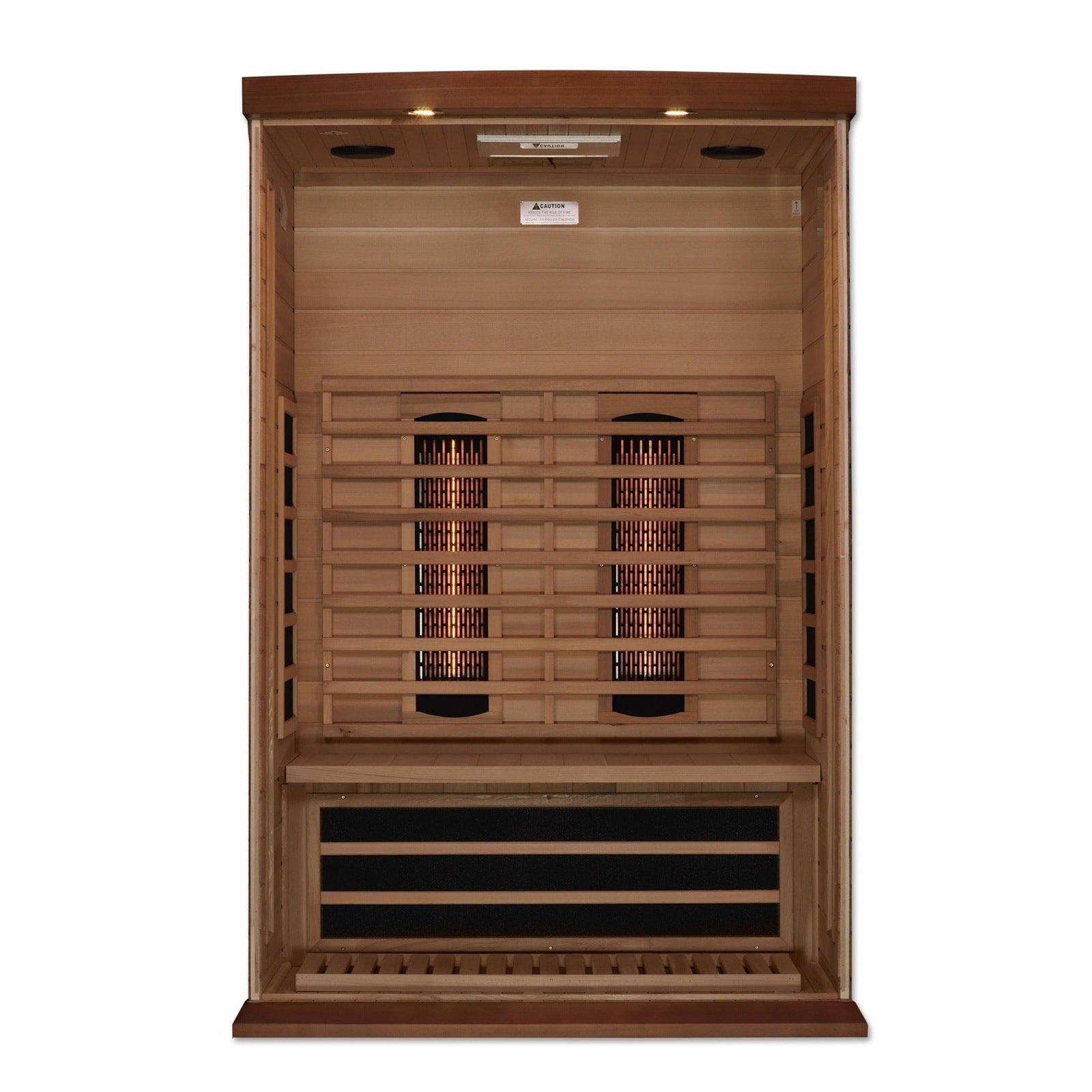 Maxxus 2-Person Full Spectrum Near Zero EMF Under 2MG Infrared Sauna Red Cedar
