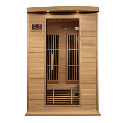 Maxxus 2-Person Low EMF Under 8MG FAR Infrared Sauna Canadian Hemlock