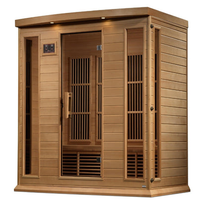 Maxxus 4-Person Near Zero EMF Under 2MG FAR Infrared Sauna Canadian Hemlock