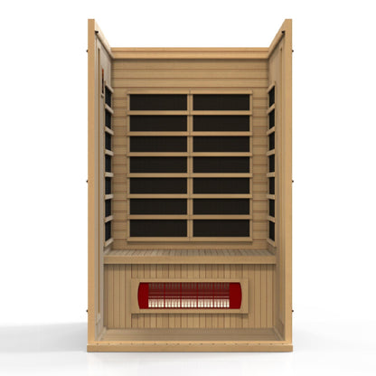 Maxxus Serenity 2-Person Low EMF Under 8MG FAR Infrared Sauna Canadian Hemlock