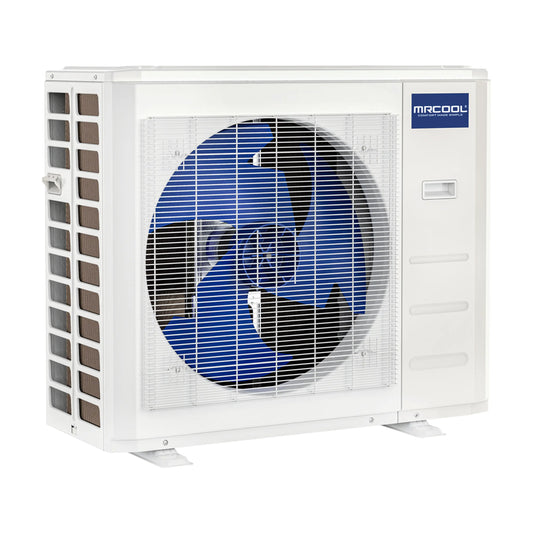 MRCOOL Hyper Heat 2nd Gen 30K BTU, 2.5 Ton, 16.8 SEER2 Heat Pump Condenser and Ducted Air Handler with 15 Ft. R-454B No-Vac Lineset (CENTRAL-30-HP-230B15)