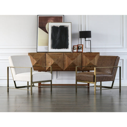 New Pacific Direct Francis PU Leather Arm Chair -  3900031-NCE