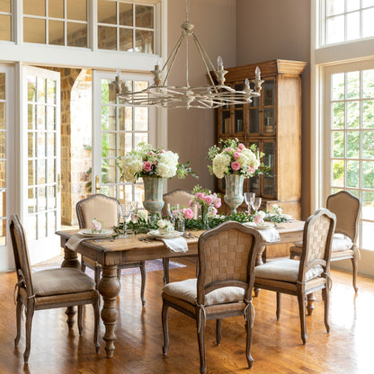 Park Hill Collection French Follie Chandelier - Ornate Iron Design, Stunning Decor, Perfect for Any Elegant Space - ELH90552