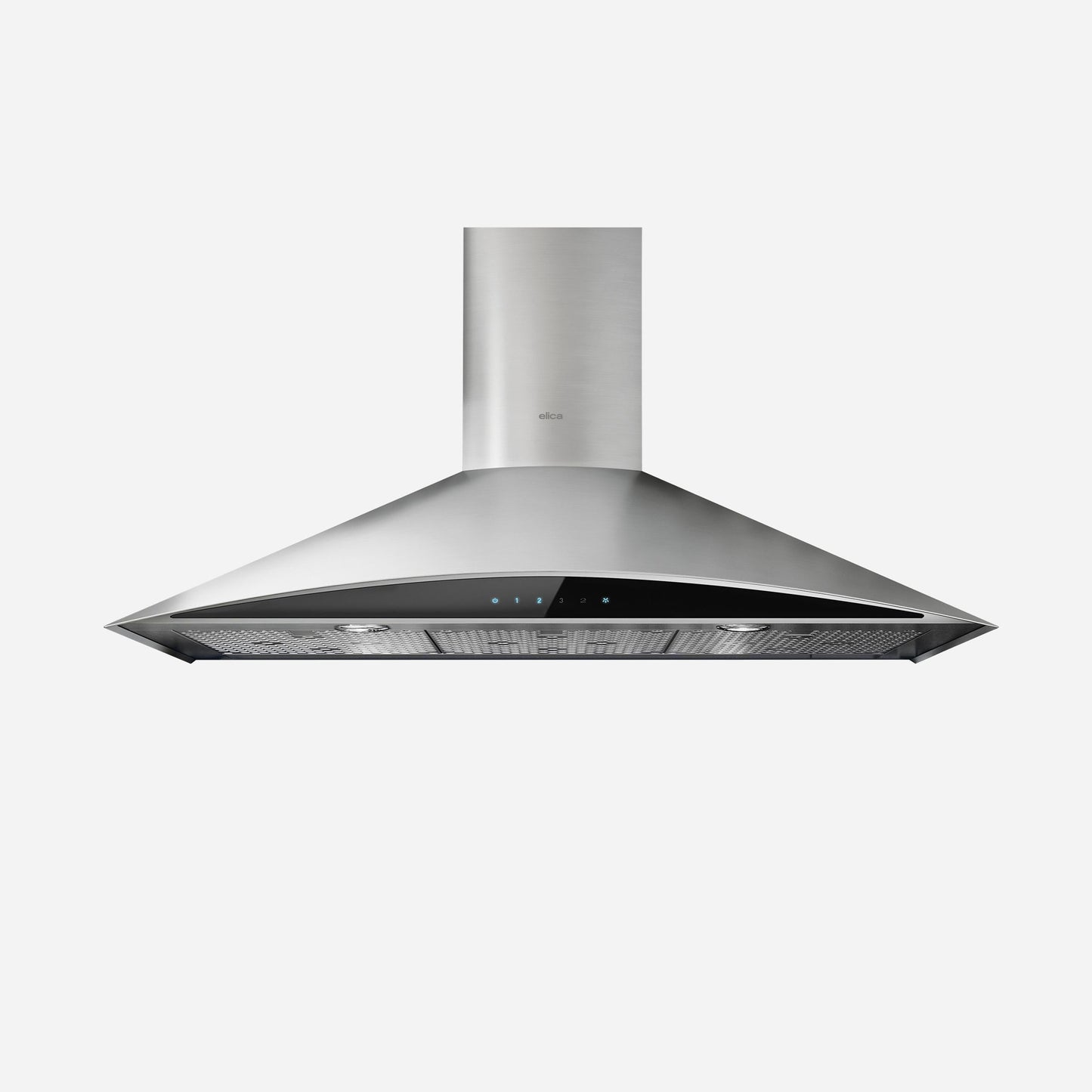 ELICA EFG630S1 FOGLIA Wall Mount Range Hood 30" wide - 600CFM in Stainless Steel On Black - EFG630S1