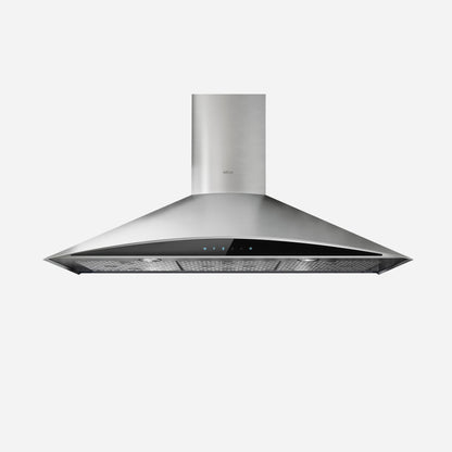 ELICA EFG630S1 FOGLIA Wall Mount Range Hood 30" wide - 600CFM in Stainless Steel On Black - EFG630S1