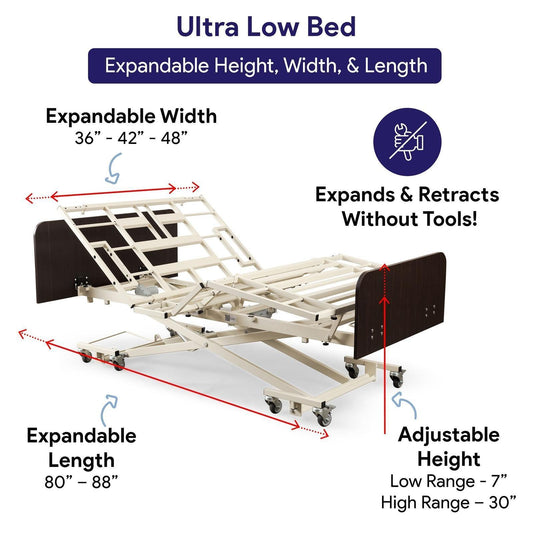 Medacure Adjustable Electric Hospital Bed