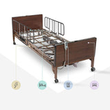 Medacure Full Electric Hospital Bed with Mattress and Rail