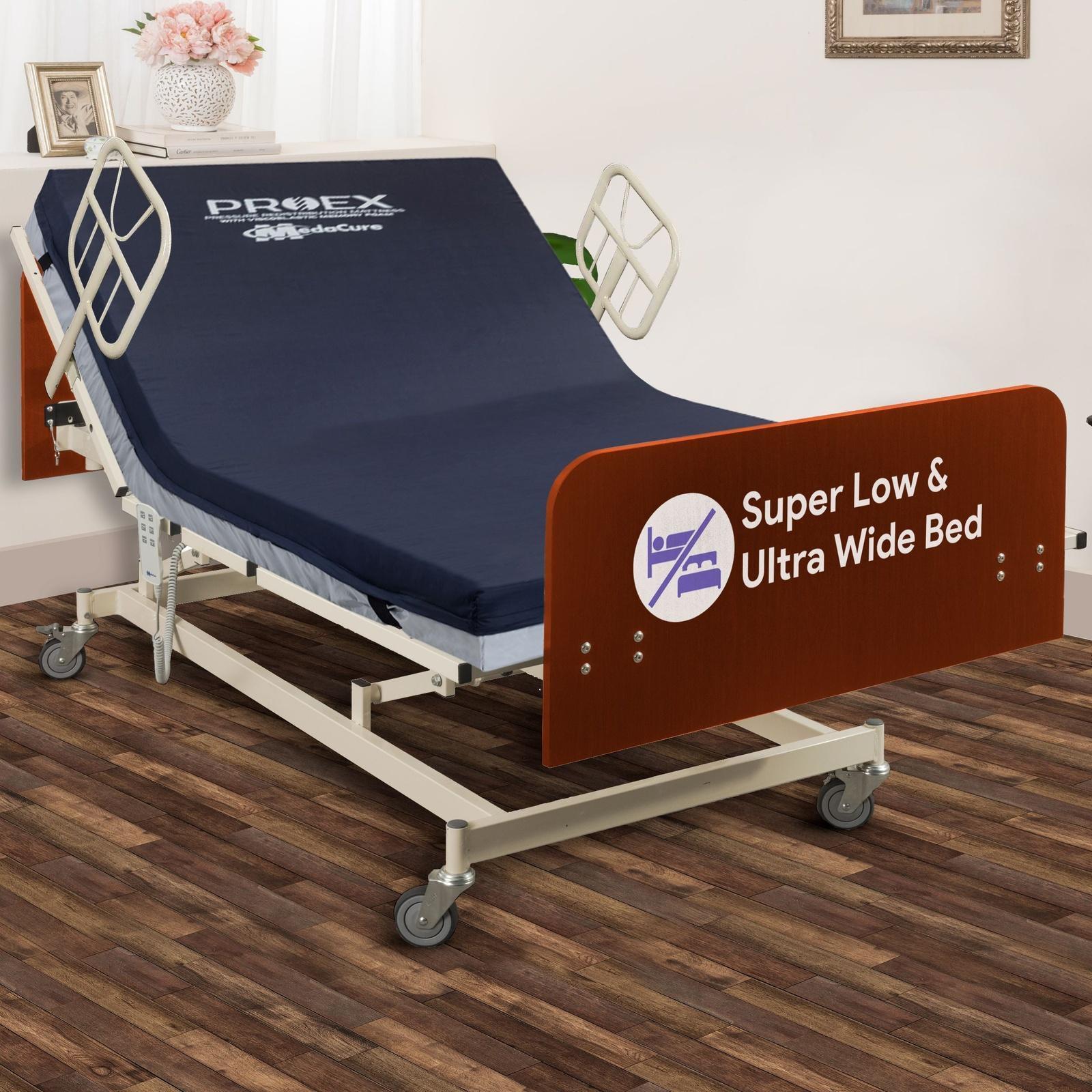 Medacure Ultra Wide Adjustable Electric Hospital Bed