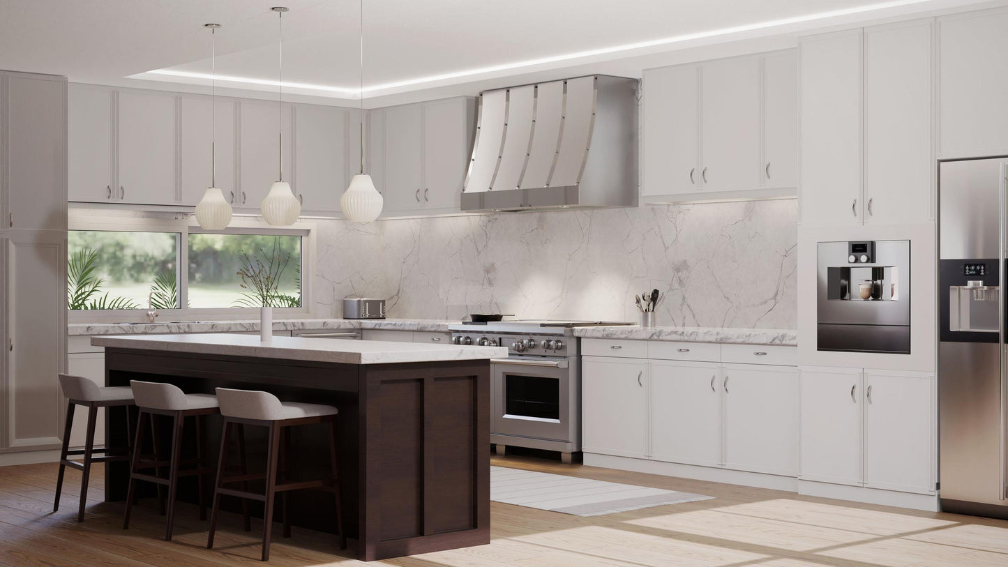 ELICA ECTX48SS CATANIA Wall Mount Range Hood 48" wide - NACFM in Stainless Steel - ECTX48SS