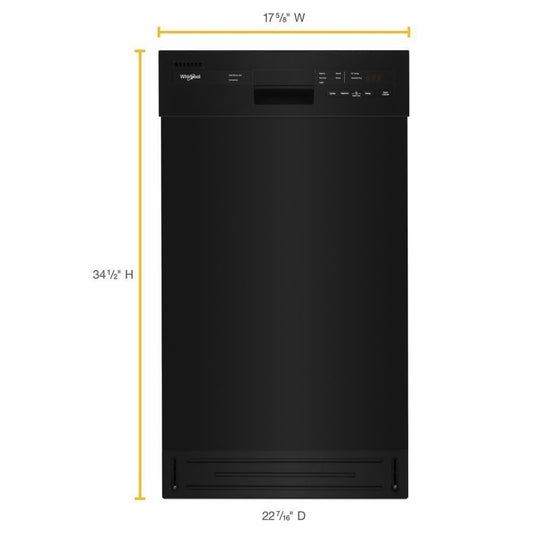 WHIRLPOOL WDF518SAHB Small-Space Compact Dishwasher with Stainless Steel Tub - WDF518SAHB