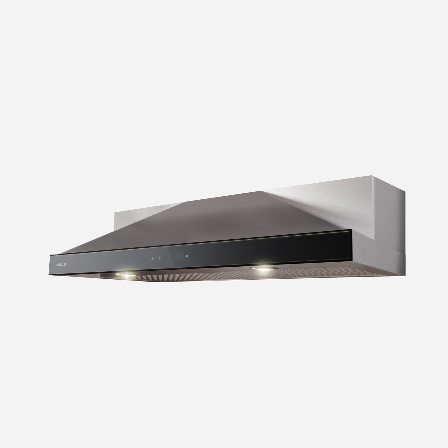 ELICA MODENA Undercabinet Range Hood 30" wide - 600CFM in Stainless Steel On Black - EMD530S3