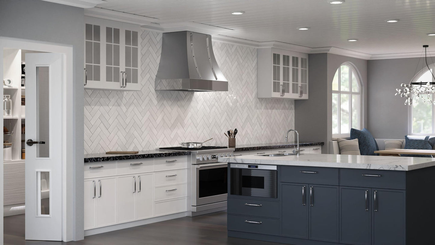 ELICA EORX36SS ORISTANO Wall Mount Range Hood 36" wide - NACFM in Stainless Steel - EORX36SS