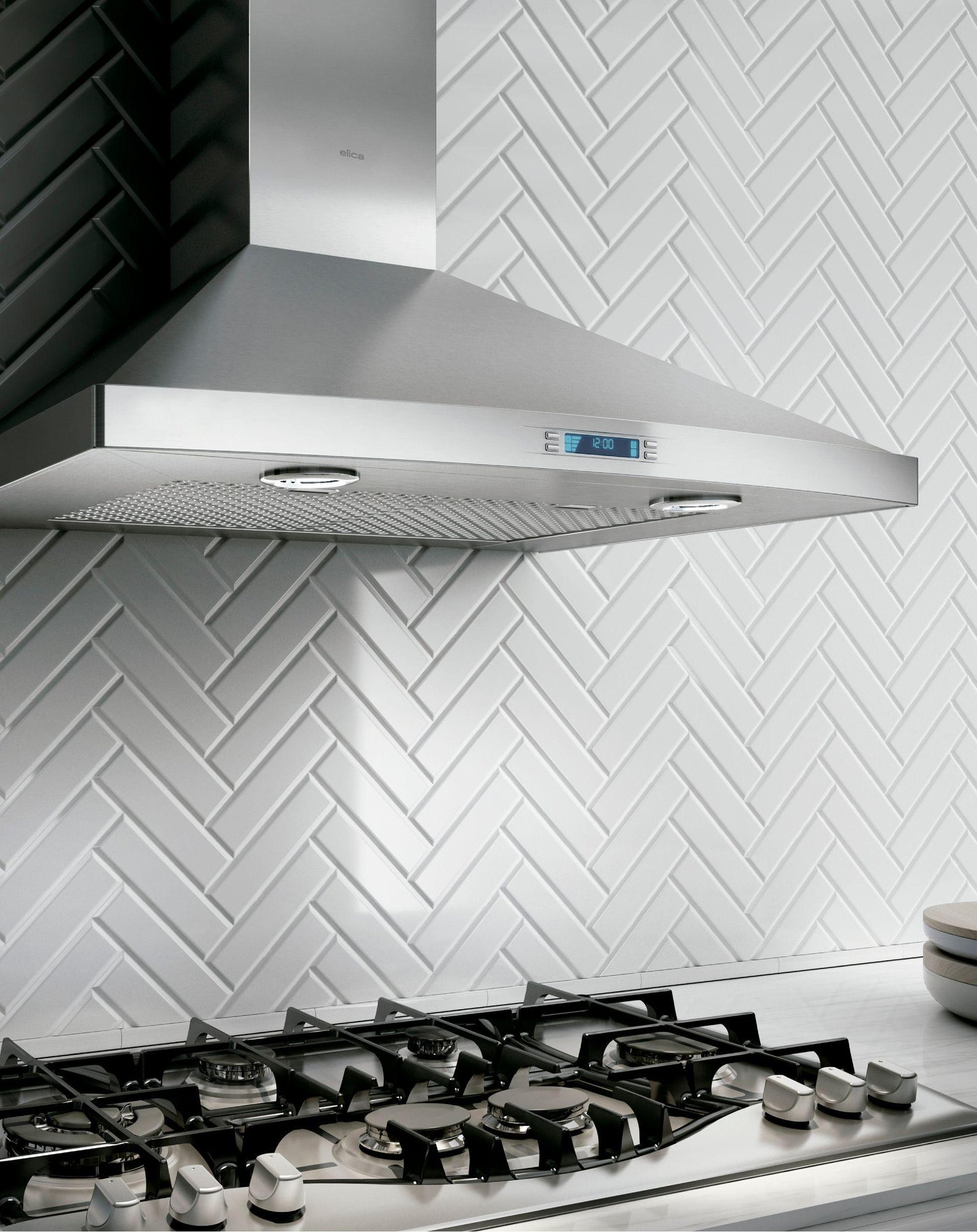 ELICA EPL630S2 PILATO Wall Mount Range Hood 30" wide - 600CFM in Stainless Steel - EPL630S2