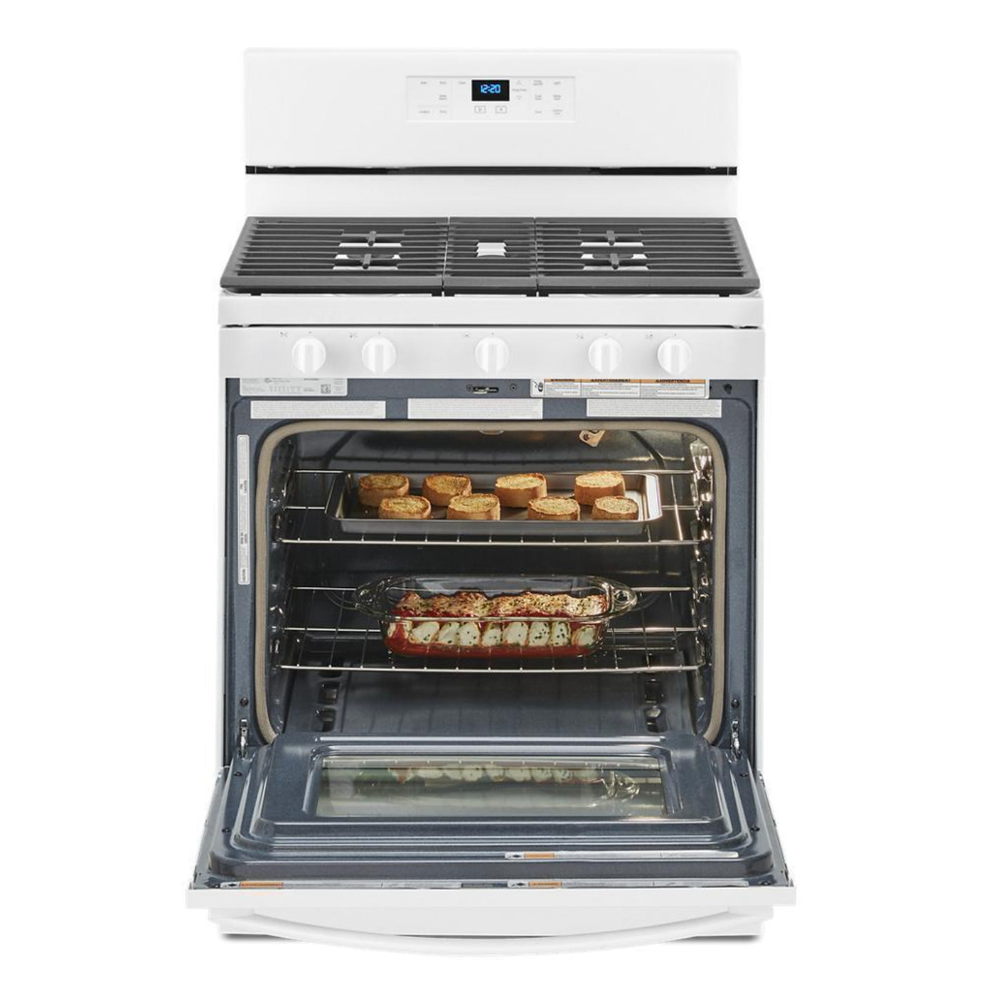 WHIRLPOOL WFG525S0JW 5.0 cu. ft. Whirlpool® gas range with center oval burner - WFG525S0JW