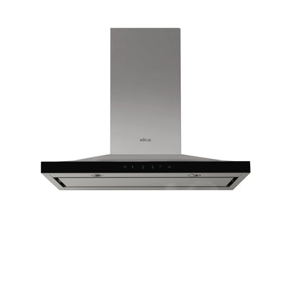 ELICA ELG636S3 LUGANO Wall Mount Range Hood 36" wide - 600CFM in Stainless Steel On Black - ELG636S3
