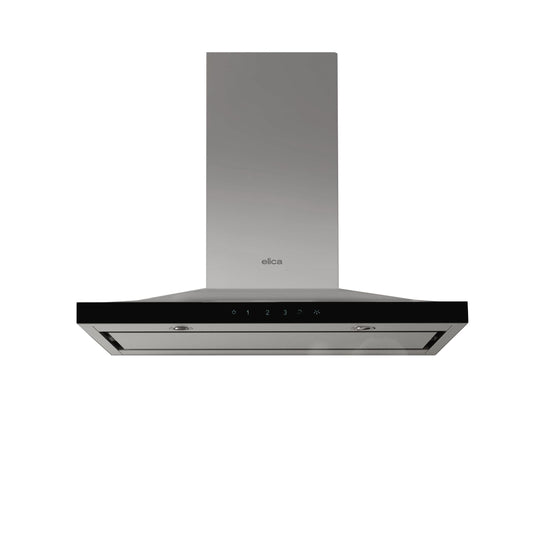 ELICA ELG636S3 LUGANO Wall Mount Range Hood 36" wide - 600CFM in Stainless Steel On Black - ELG636S3