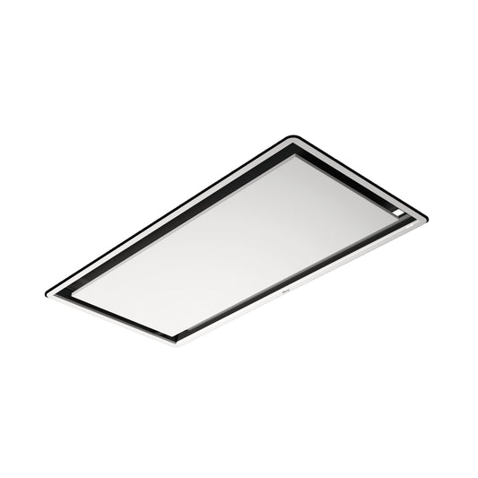 ELICA EIL640WH ILLUSION Ceiling Range Hood 40" wide - 600CFM in Stainless Steel On White - EIL640WH