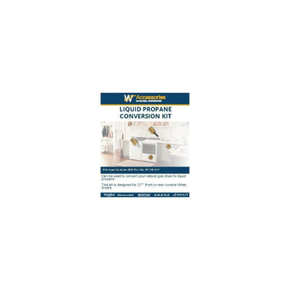 GE APPLIANCES MAYTAG W11581317 Gas Dryer Conversion Kit fits 27" F/R console VMAX dryers, propane-orifice size-55, butane-orifice size-54 - W11581317