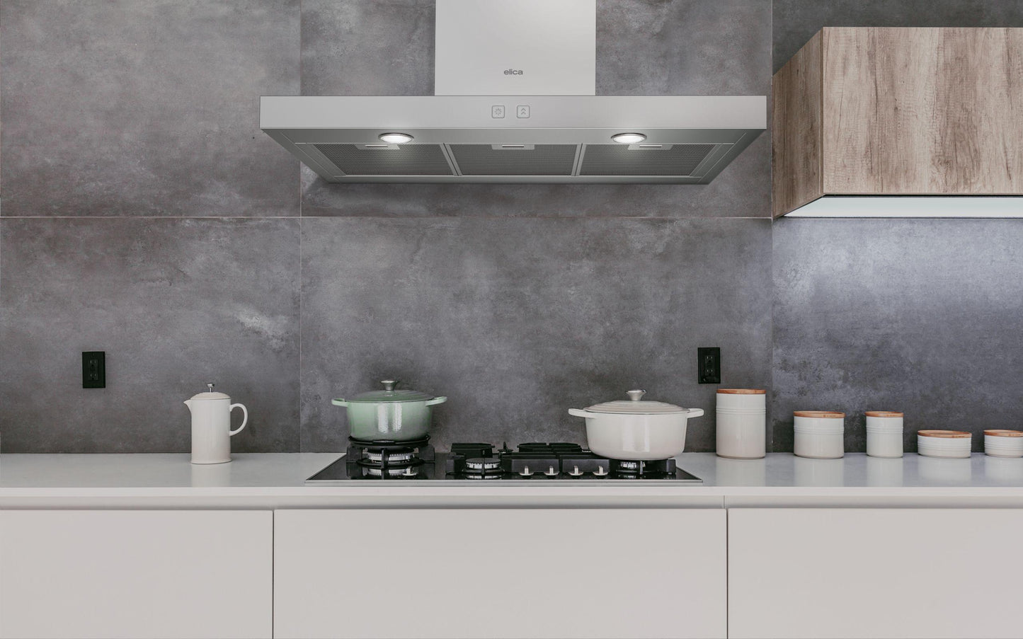 ELICA ETB436S3 TOBLINO Wall Mount Range Hood 36" wide - 400CFM in Stainless Steel - ETB436S3