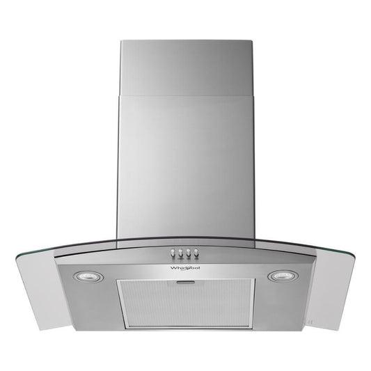 WHIRLPOOL WVW51UC0LS 30" Curved Glass Wall Mount Range Hood - WVW51UC0LS