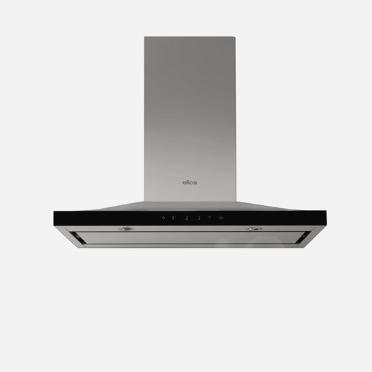 ELICA ELG636S3 LUGANO Wall Mount Range Hood 36" wide - 600CFM in Stainless Steel On Black - ELG636S3