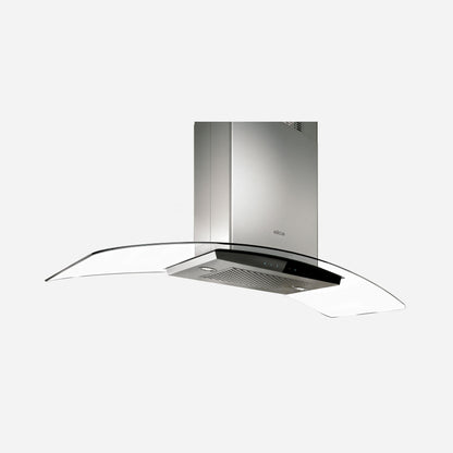 ELICA ECN636S3 CINGOLI Island Range Hood 30" wide - 600CFM in Stainless Steel On Black - ECN636S3