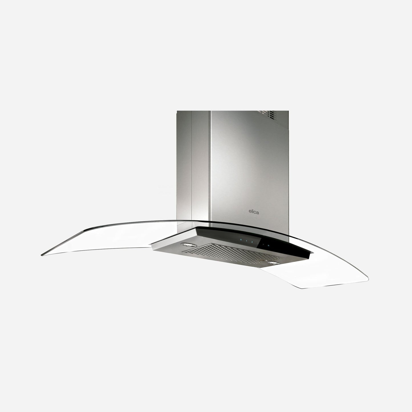 ELICA CINGOLI Island Range Hood 30" wide - 600CFM in Stainless Steel On Black - ECN636S3