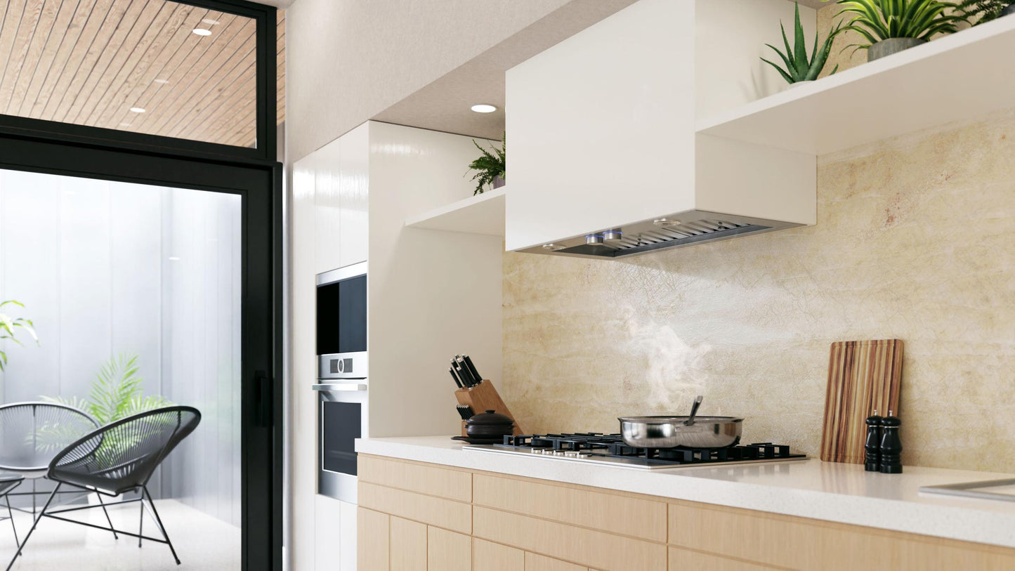 ELICA ESC128SS SCANNO Insert Range Hood 28 1/2" wide - 1200CFM in Stainless Steel - ESC128SS